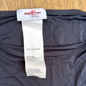Akris Punto Charcoal Viscose Top